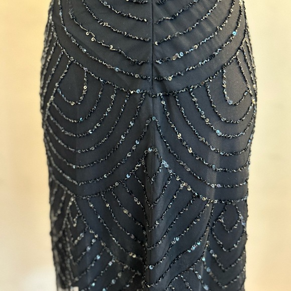 Elegant black beaded mini dress size 0 - Picture 11 of 16